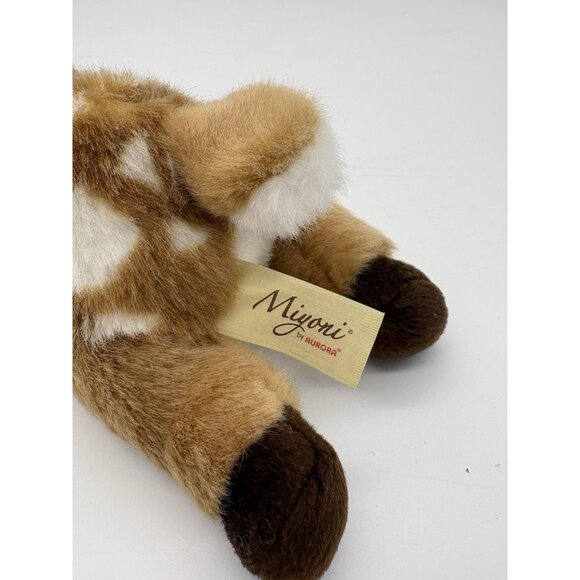 Miyoni by Aurora Baby Deer Fawn reindeer Plush 9 Inch, WITH TAG - Picture 3 of 9